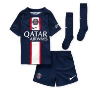 Paris Saint-Germain Kylian Mbappe #7 Hjemmebanesæt Børn 2022-23 Kortærmet (+ Korte bukser)
